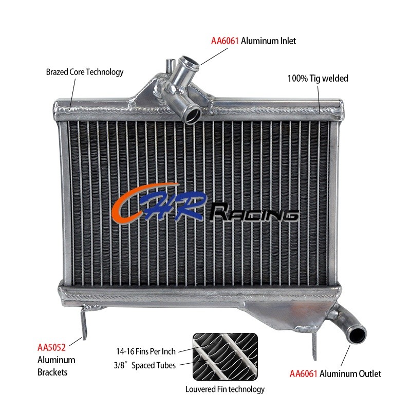 หม้อน้ําอลูมิเนียมใหม่เอี่ยมสําหรับ Yamaha RZ350 RZ350L/N/RZ350NC/RZ350NCII 1985