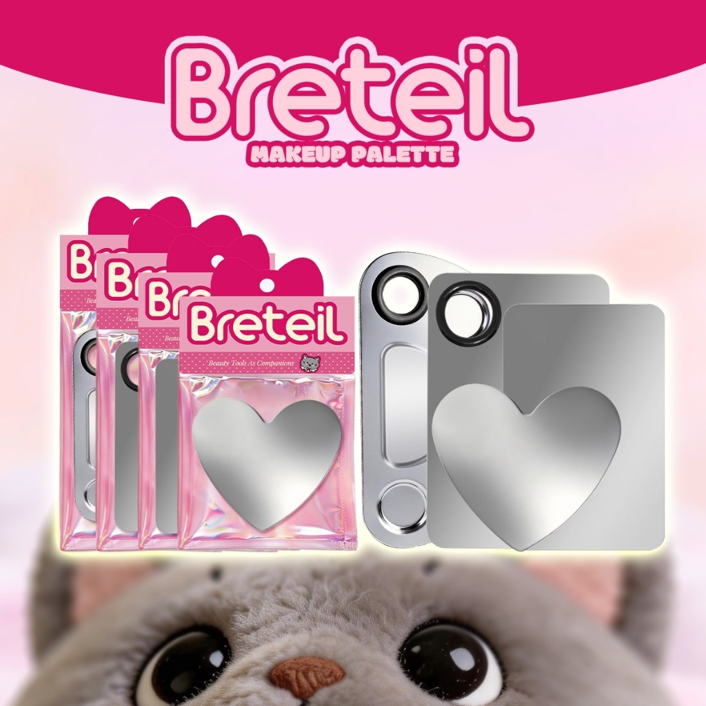 Breteil พาเล็ตผสมรองพื้น - พาเล็ตแต่งหน้า พกพาสะดวก เหมาะสำหรับมือใหม่ BR-F11