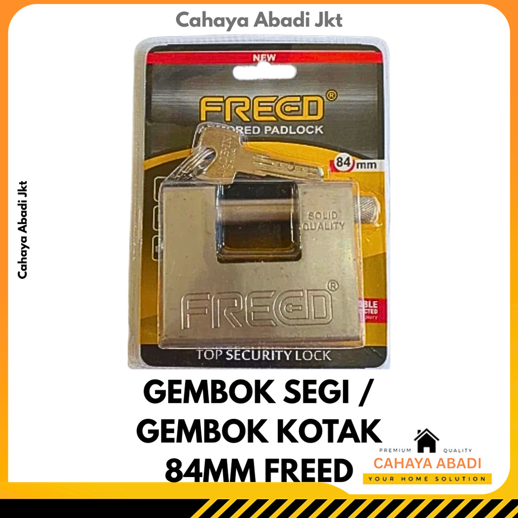 SQUARE PADLOCK / PADLOCK 84MM FREED