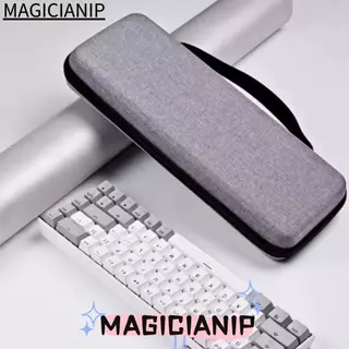 MAGICIANIP กระเป๋าคีย์บอร์ดแบบกลไก, เปลือกแข็ง EVA คีย์บอร์ดป้องกัน ,แบบพกพากันน้ํากันกระแทกถุงเก็บขนาดเต็มเหมาะกับ 61 87 104 คีย์