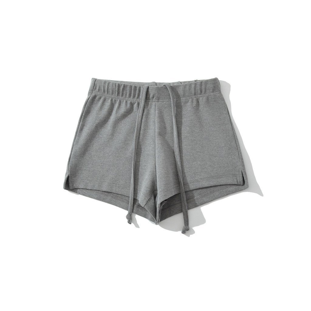 Sister High Bag Shorts Laced-Up Sweet Sports Bodybuilding Pants Casual Elastic เอวก้นร้อน jd209-25 A