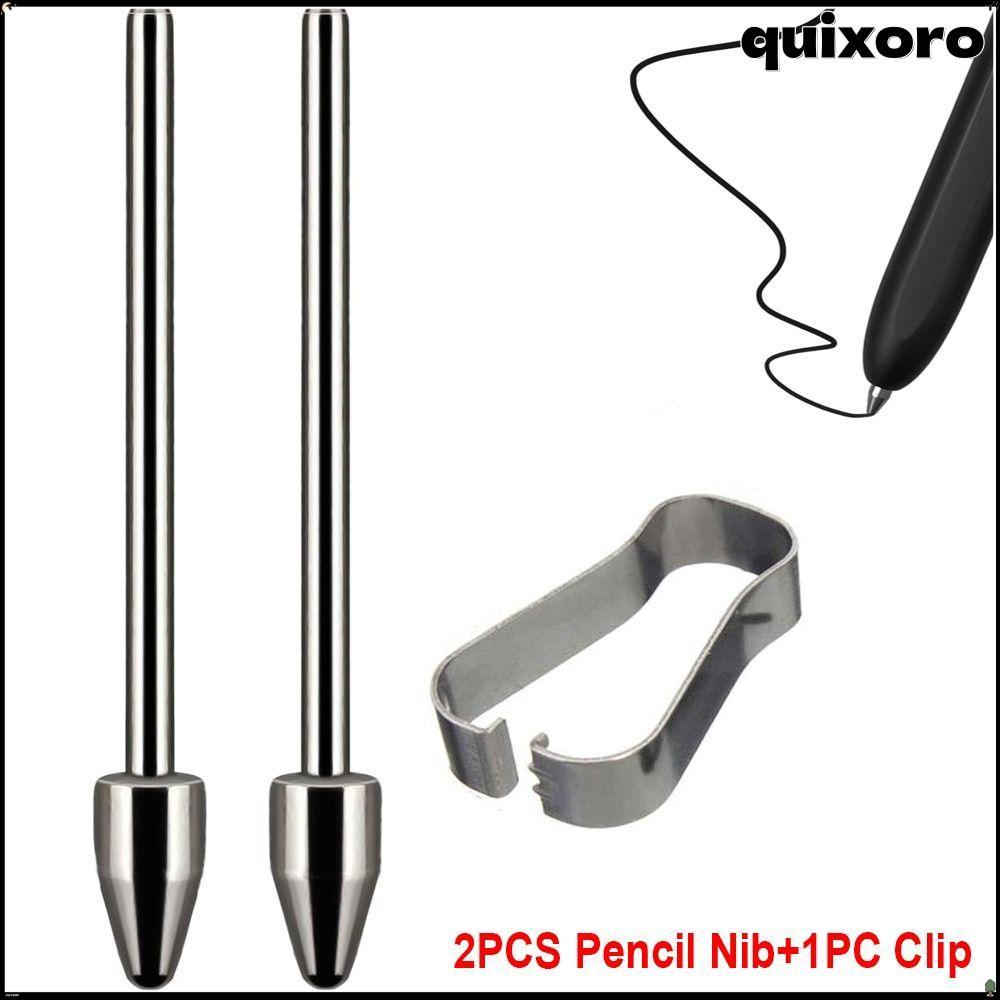 QUIXORO ดินสอ Nib, ปลายสไตลัสสัมผัสที่ทนต่อการสึกหรอที่ได้รับการเปลี่ยน, แท็บเล็ต Silver Titanium Alloy S ปากกา Nib สําหรับ Galaxy Tab S7/S8/S9+ S23 Note20