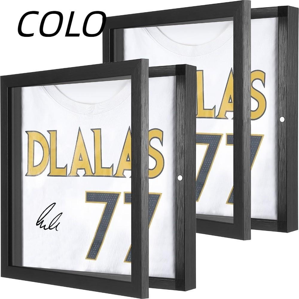 จอแสดงผลโครงเจอร์ซีย์ COLO, ไม้วิศวกร Magnetic Attraction กรอบเสื้อฟุตบอล, ของขวัญสีดํา 1814 นิ้ว 1313 นิ้ว Display Sports Uniform