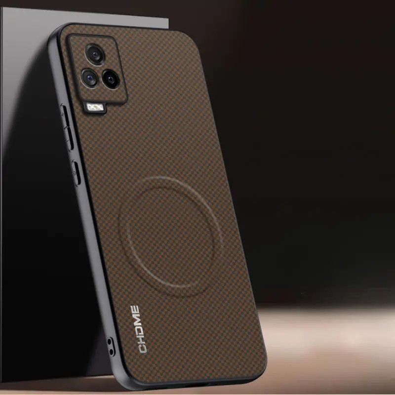 PU หนังแม่เหล็กสําหรับ Vivo iQOO 7 พื้นผิวปกหลังซิลิโคนป้องกันเคสโทรศัพท์สําหรับ Vivo iQOO 7 Coque