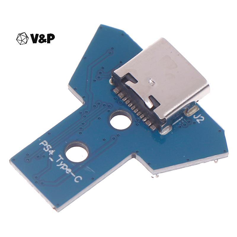 V & P ใหม่มาถึง DIY Type-C ชาร์จพอร์ตสําหรับ Playstation 4 JDS 040 050 055 Origl Controller ชาร์จอุปกรณ์เสริม