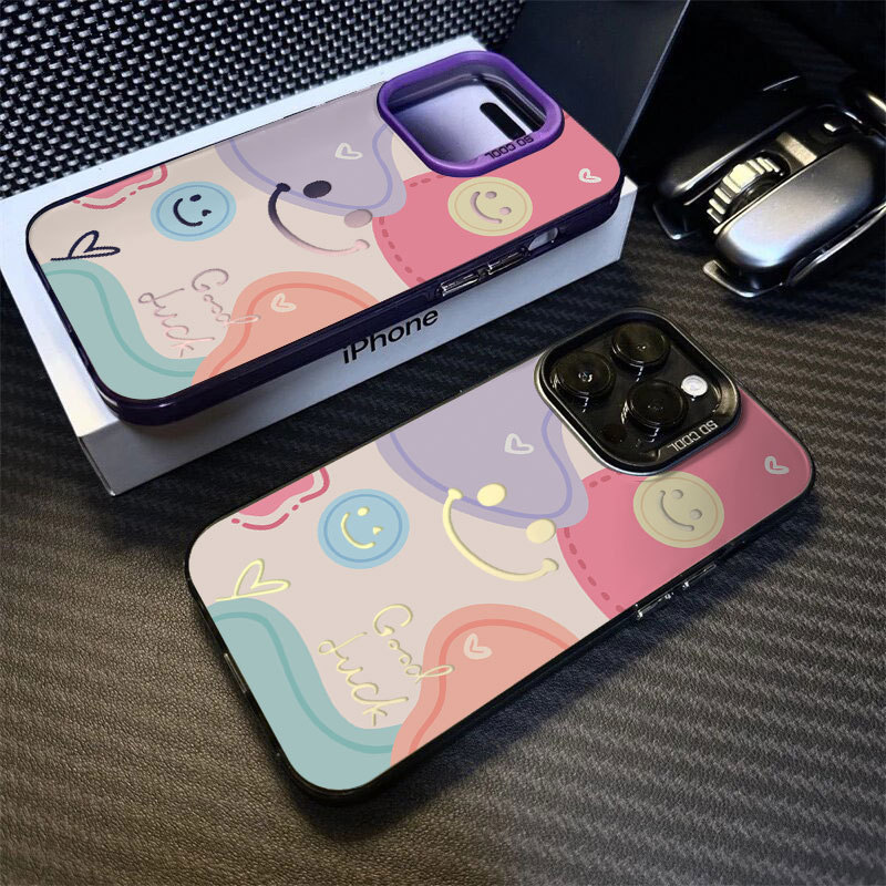 เคส สำหรับsamsung A03 A04 A05 S A12 A13 A14 A15 A32 A33 A34 A50 A51 A52 4G A53 A54 A56 5G case กันกระแทก หน้ายิ้มหลากสี