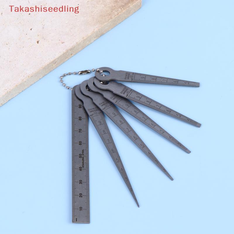 (Takashiseedling) Machinist Feeler Gauge Set 6 ชิ้น Taper Gauge Collector เครื่องมือเครื่องยนต์อัตโนมัติหลุมเครื่องมือตรวจสอบสําหรับการประชุมเชิงปฏิบัติการปกติใช้