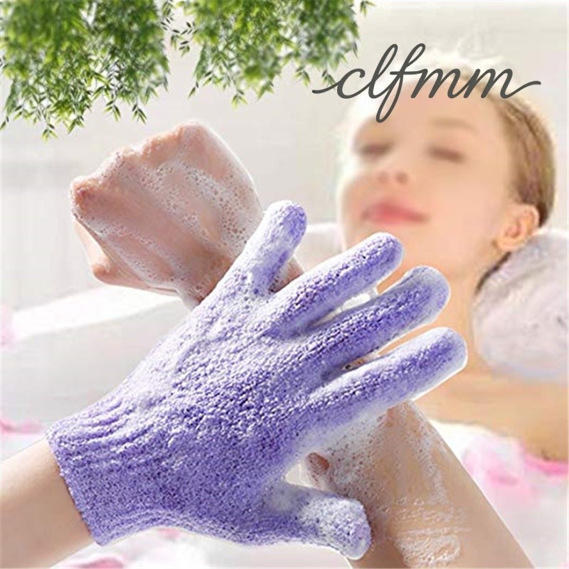 ขจัดเซลล์ผิวเก่า พร้อมส่ง ถุงมืออาบน้ำ ถุงมือขัดผิวอาบน้ำ Glove-style bath towel