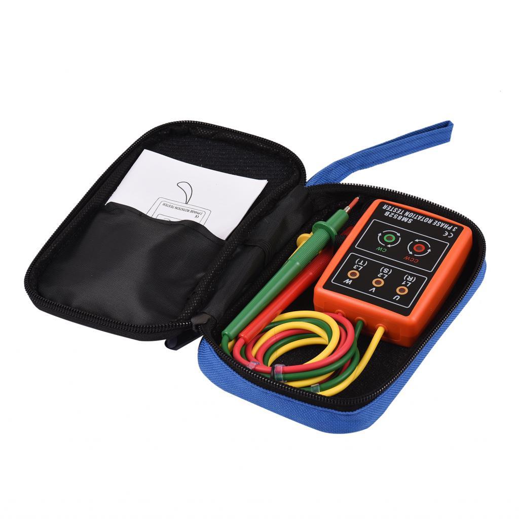 Thaihometools-TH เครื่องทดสอบเฟส SIUKE Tester แบบพกพา 3 Rotation Phase-Sequence Meter Phase-Order In