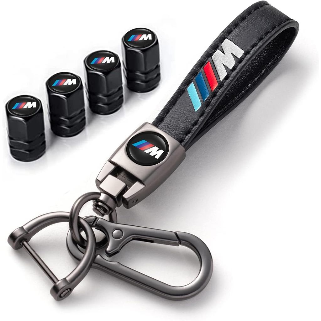 สําหรับ BMW M พวงกุญแจ, 4PCS วาล์ว Stem Caps และรถพวงกุญแจ Combo ใช้งานร่วมกับ BMW M M M2 M4 M5 M6 M