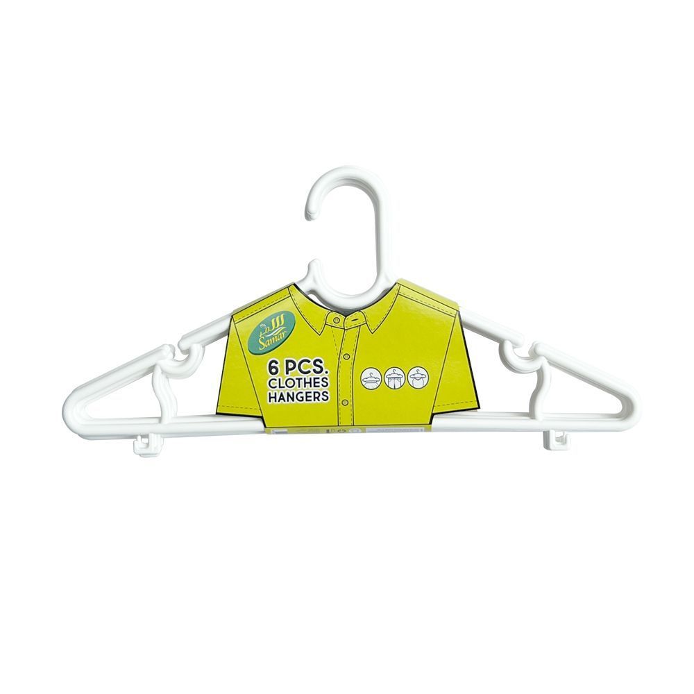 [สินค้าส่งด่วน]  ไม้แขวนเสื้อ แพค 6 ชิ้น รุ่น HA-105-3 HANGER 6-PACK HA-105-3