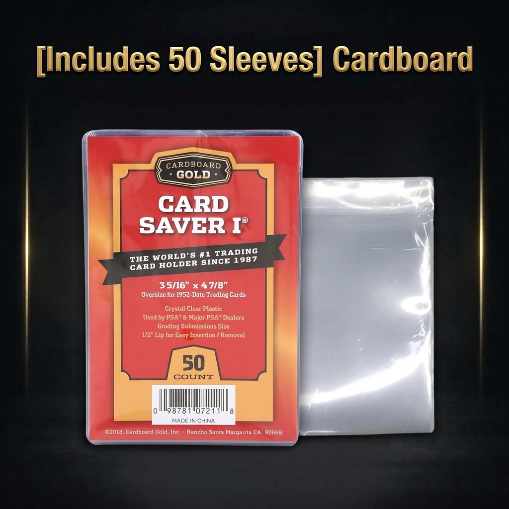 [Includes 50 Sleeves] Cardboard Gold Card Saver 1 Card Saver 1 PSA Submission 50-piece Sleeve Set (s