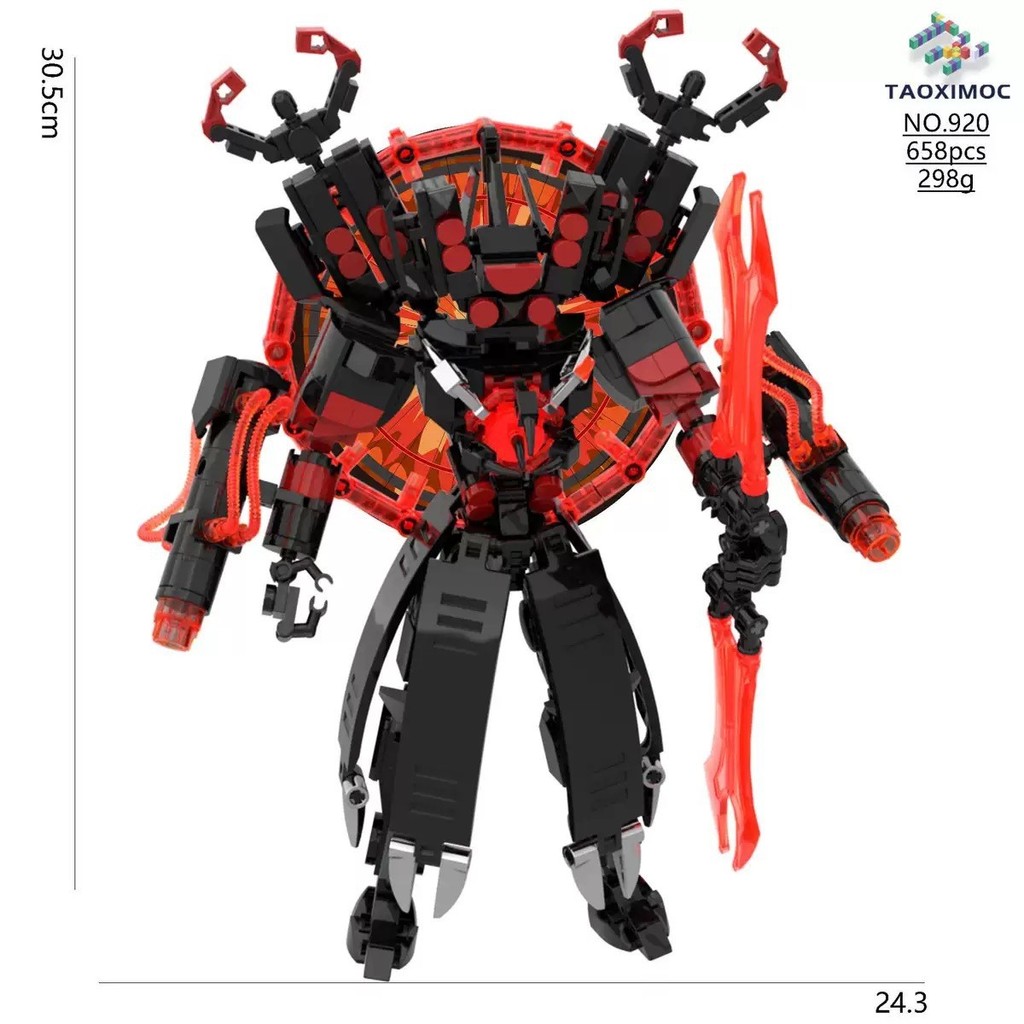 อัพเกรด Skibidi Toilet Man vs Titan Clock Man Action Figure พร้อมคู่