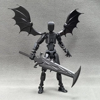 T13 แอ็คชั่นฟิกเกอร์ (ประกอบเสร็จ) Titan 13 Robot Action Figure,3D พิมพ์ Dummy 13 Ac