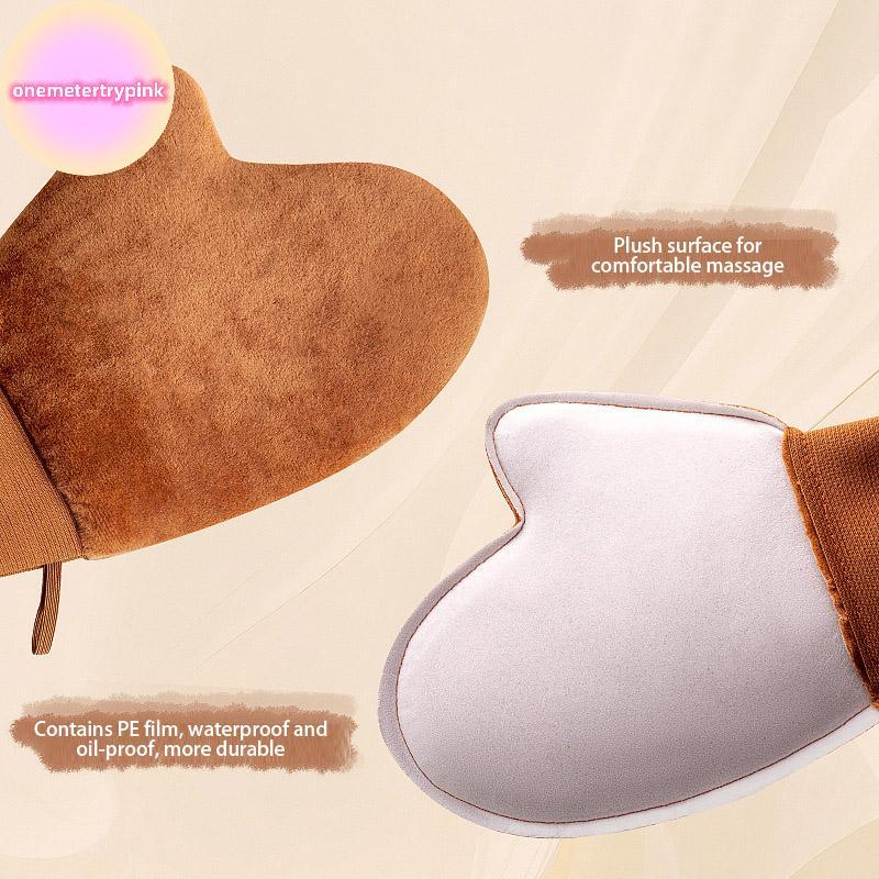 ONEPINK Reusable Body Self Tan Glove Applicator Tanning Gloves ครีมโลชั่นมูสถุงมือทําความสะอาดร่างกา
