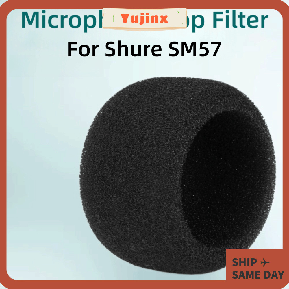 YUJINX ไมโครโฟน Pop Filter, Flocked ฟองน้ําโฟมเปลี่ยน Mic กระจก, Professional Windproof ไมโครโฟนสําห