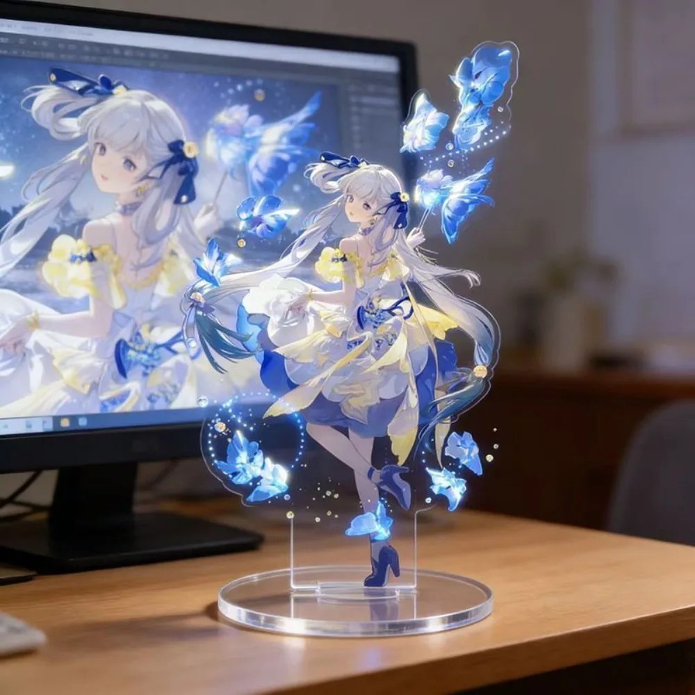 Standee Wuthering Waves Mica รุ่น Shorekeeper ตัวอักษร Extremely โต๊ะเรียนตกแต่ง WuWa อะนิเมะเกมของข