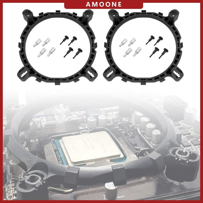 AMOONE CPU Cooler พัดลมวงเล็บฮีทซิงค์ฐานสําหรับ Intel12th LGA1366 LGA1700 LGA1200 1200 CPU เมนบอร์ดพ