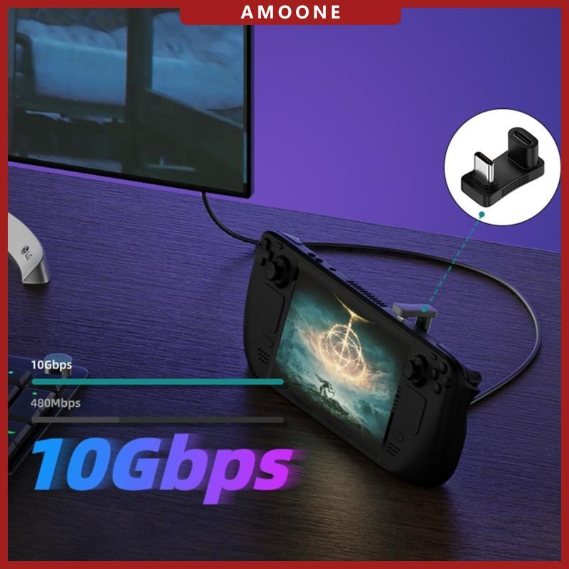AMOONE Docking Station สําหรับ Steam Deck 2-in-1 USB Type C Chargers One-out สองอะแดปเตอร์เกมคอนโซลโ