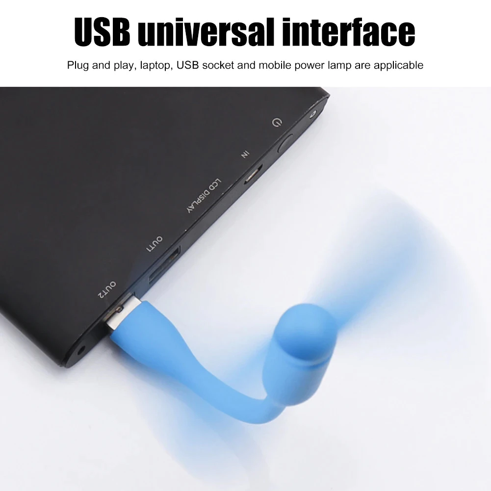 พัดลม USB ขนาดเล็ก แบบพกพาสำหรับ Power Bank คอมพิวเตอร์ โน้ตบุ๊ก thumbnail 7