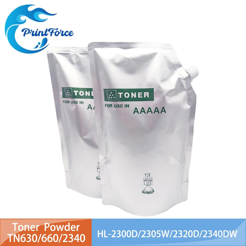 500g 1000g Refill Toner Powder สําหรับ Brother HL-2300D 2305 2520 2540 TN630 TN660 TN2340 TN2370 TN2