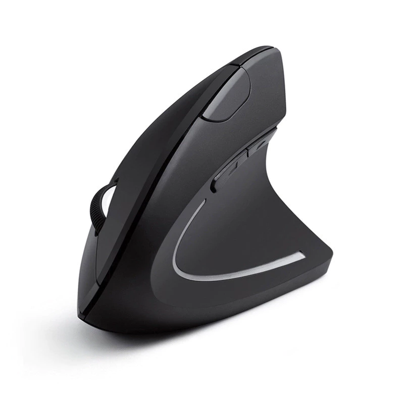 เมาส์แนวตั้งไร้สาย Ergonomic สองโหมด USB สำหรับโน้ตบุ๊ก thumbnail 6