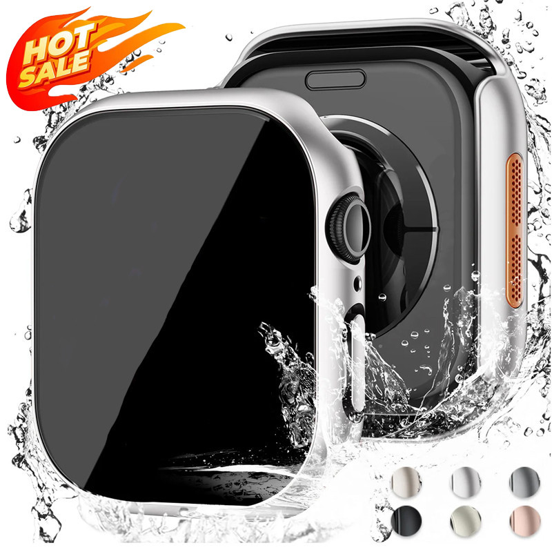 กระจกนิรภัย + เคสป้องกัน แอปเปิล ดู 9 8 7 6 11 10 42 46 44 40 45 41 มม. รองรับหลายรุ่น