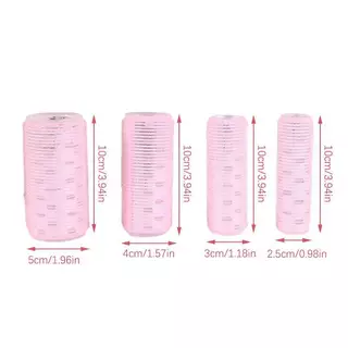 L&Z 4size Hair Rollers Hair Curlers Lazy Curler Hair Roller พร้อมแผ่นอลูมิเนียม
