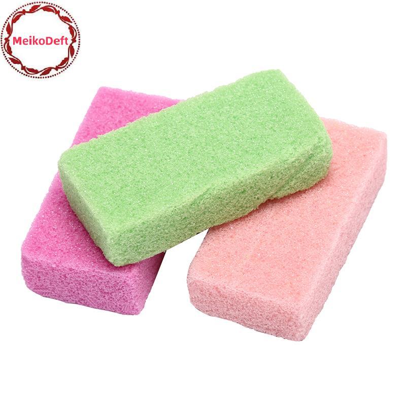 MeikoDeft หินภูเขาไฟฟองน้ําหิน Exfoliate Foot Care ลบ Hard Dead Skin Feet Rasp TH