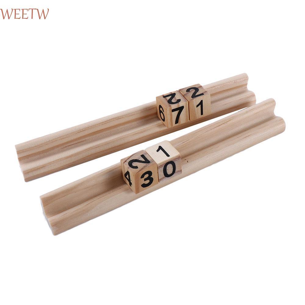 WEEKW Domino Holders Professional Player สําหรับเด็ก Domino Games ผู้ใหญ่ Mahjong Domino Trays Holde