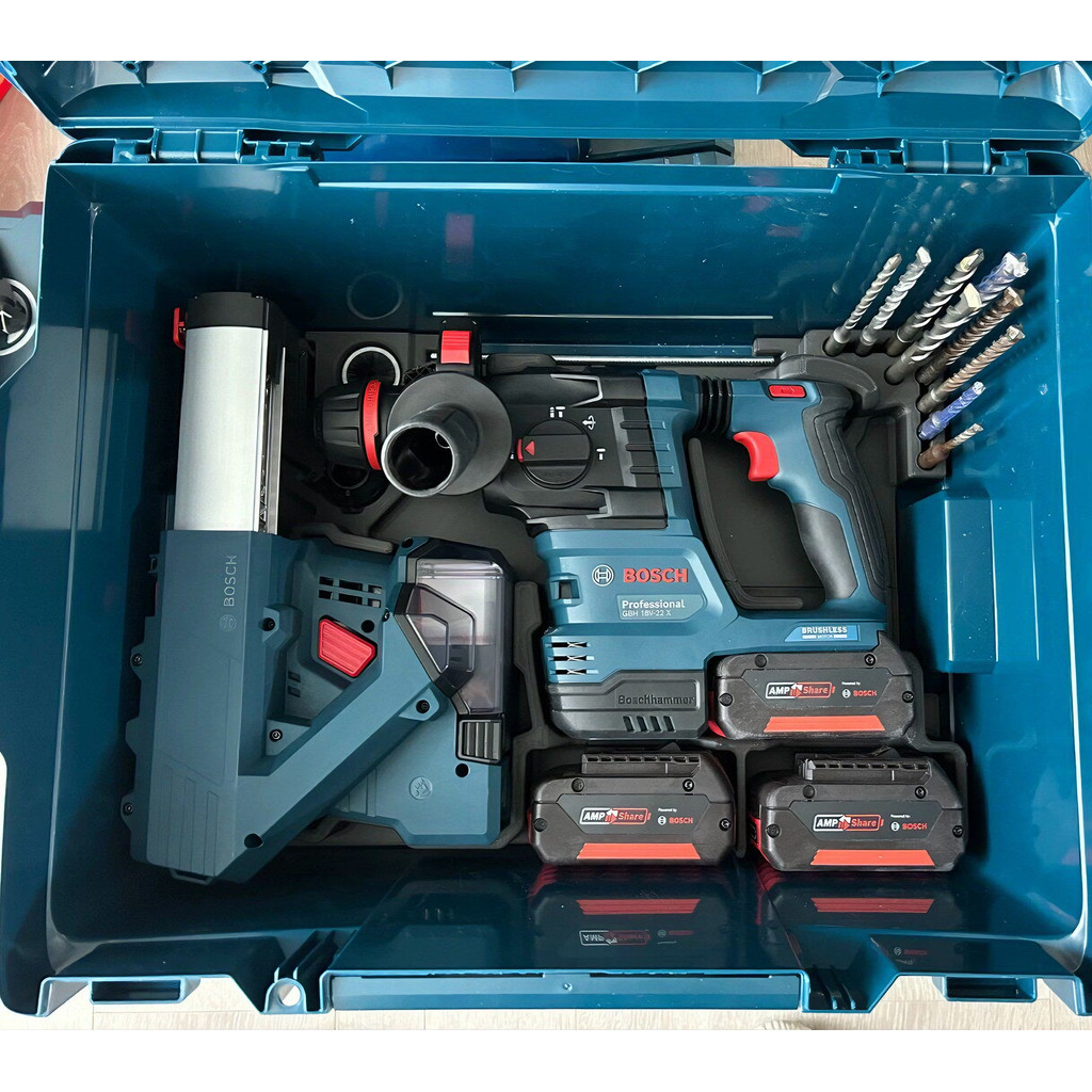 กล่องซับกล่องเครื่องมือ Bosch L-BOXX 238 สามารถจัดเก็บ GBH18V-22X/GBH185-LI ค้อนไฟฟ้าและอุปกรณ์เสริม