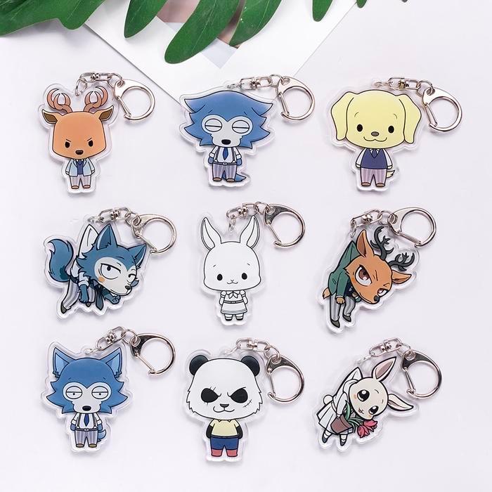 ตัวละครจากการ์ตูน Beastars อุปกรณ์เสริมพวงกุญแจอะคริลิค