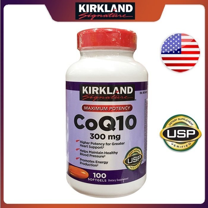 (Exp.03/2027)Kirkland  Signature Coq10 300 mg 100 Softgels Kirkland coq10 100 เม็ด