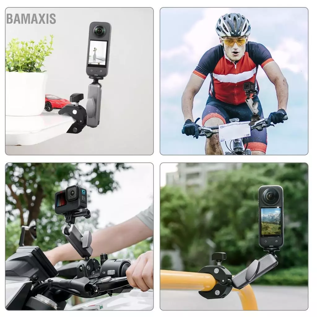 PULUZ PU867B อะแดปเตอร์ยึดกล้องแฮนด์จักรยาน GoPro Hero 11/10/9/8/7 Insta360 thumbnail 6
