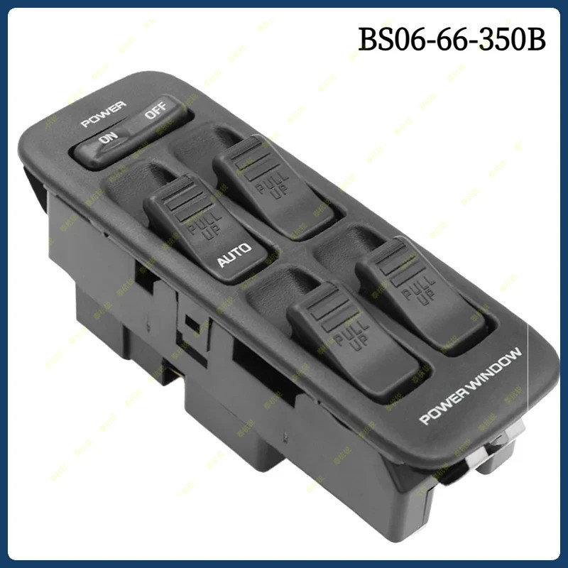 BS06-66-350B BS0666350B ปุ่มสวิตช์กระจกไฟฟ้าขับรถซ้ายด้านหน้าสําหรับ Mazda BG 323 CA7130 1987-1994 B