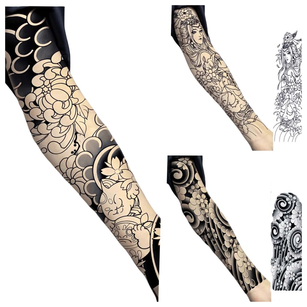สติกเกอร์กันน้ํา Dark Art Tattoo แบบWater Transfer สำหรับวัยทีนและคนรักศิลปะ VAAM