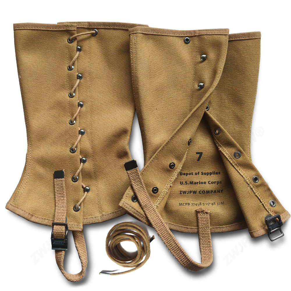 World War II American Retro USMC เลกกิ้งกลางแจ้งกางเกงขายาวผ้าใบจําลองการฝึกอบรมภาคสนาม