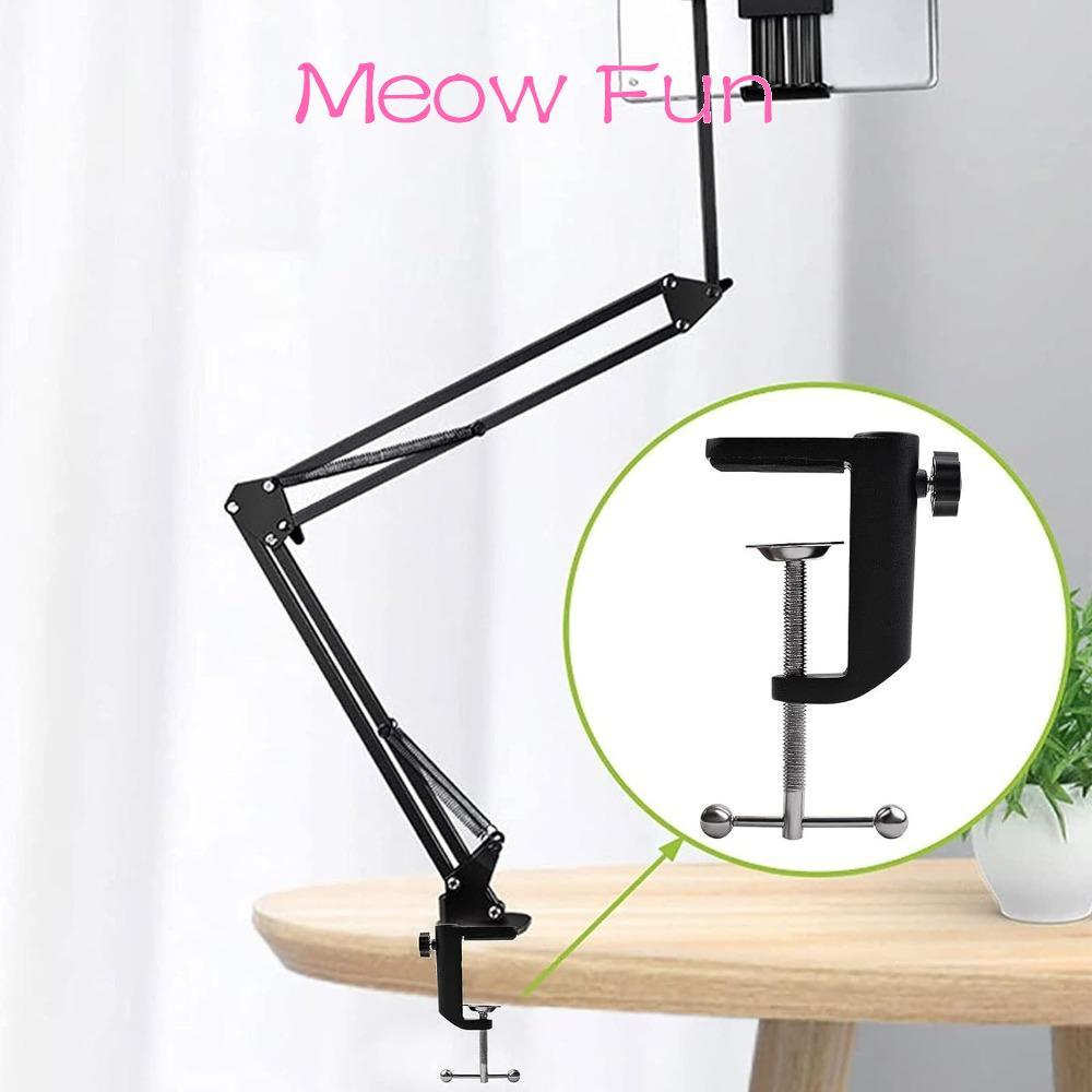 ALONGOF Desk C Clamp วัสดุอลูมิเนียม 2.4 นิ้ว 61 มม. Table Mount Clamp, ปรับเปิดสูงสุดขนาดแคลมป์โลหะ