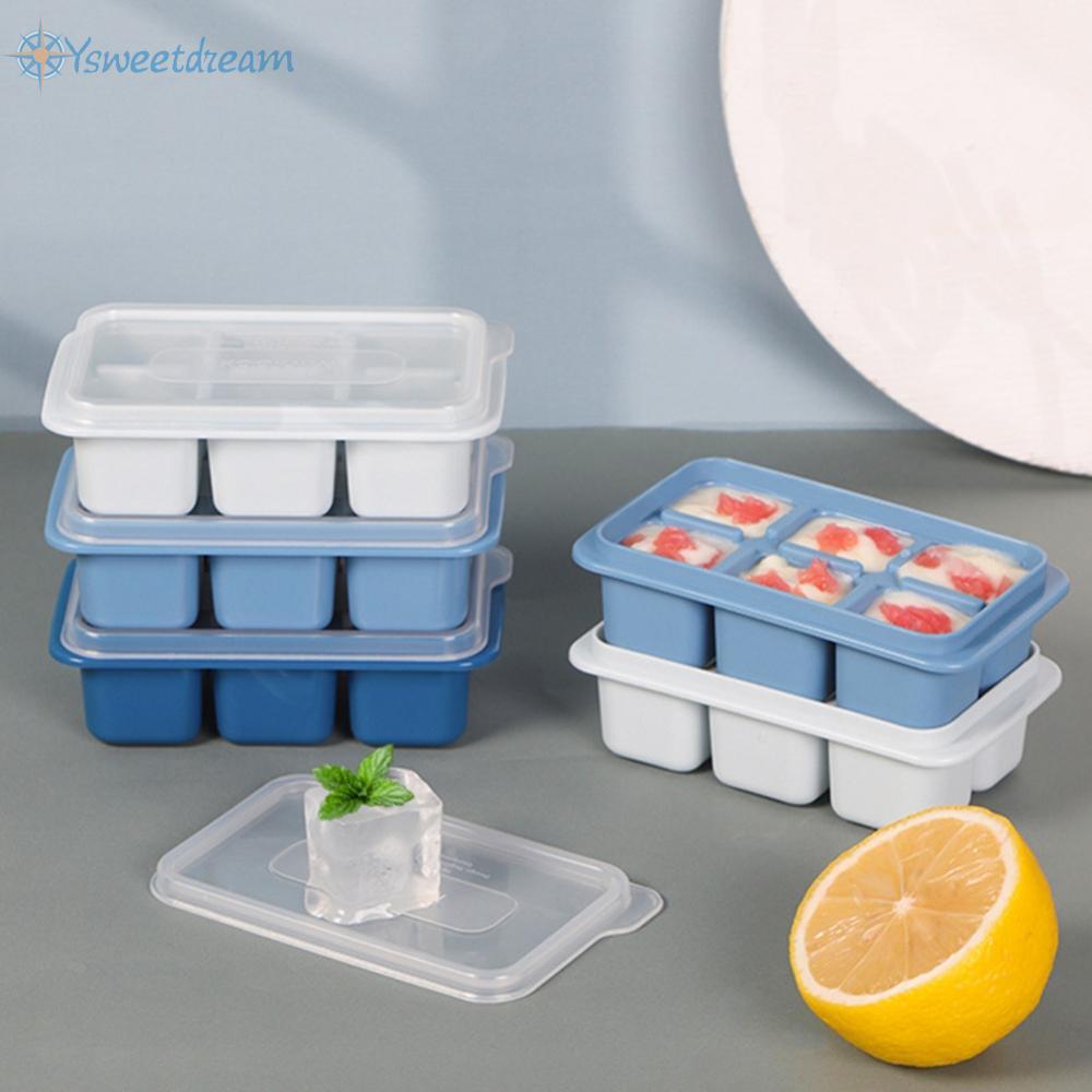 【SWTDRM】Ice Cube Mould Bar Blue And White Cube DIY Dark Blue Ice Cube Box Ice Cube Mold