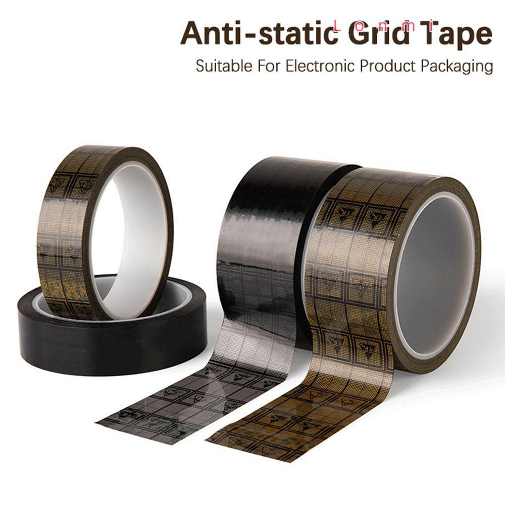 LONMI Grid เทปป้องกันไฟฟ้าสถิตย์ ฟิล์มสีดํา ฮาร์ดแวร์ เทป ESD ไฟฟ้า