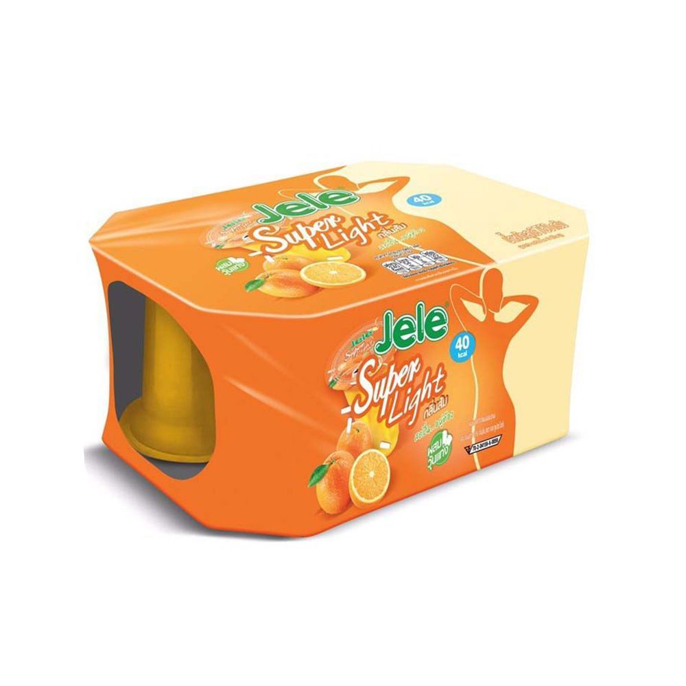 เจเล่ไลท์ซุปเปอร์ไลท์ ส้ม 125ก.X6 JELE SUPER LIGHT ORANGE 125G.X6