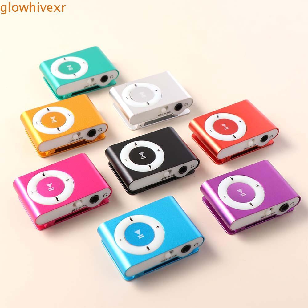 GLOWHIVE เครื่องเล่น MP3 กันน้ําแฟชั่น Walkman โลหะ 3.5 มม.กระจกกีฬา MP3