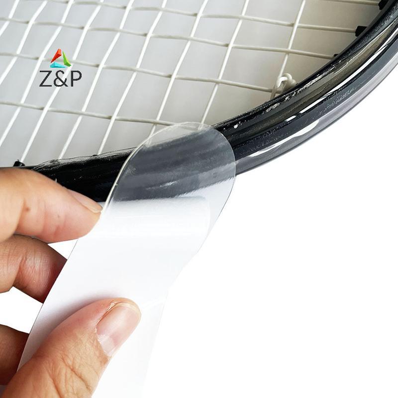 Z&P เทปป้องกันศีรษะพายเทนนิสโปร่งใสลดแรงเสียดทาน Stier เทปป้องกัน TPU ชิ้นส่วนกีฬา COD
