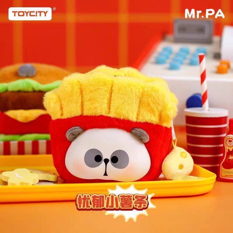 TOYCITY Toy City Rake Teacher What to Eat Today Panda Collection Toy Cake Mystery Box Plush Pendant