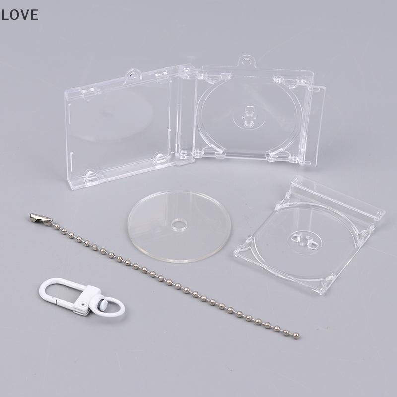 [JJCW] Mini NFC Functional CD Disc Case Key Chain Peripheralmemorative Album Key Holder สําหรับจี้ D