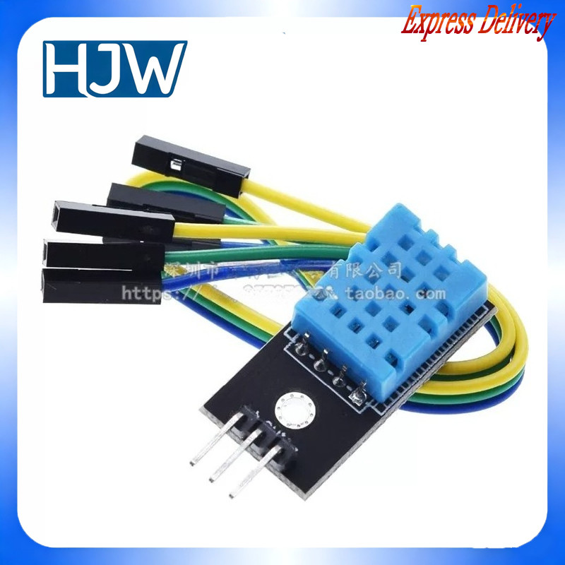 DHT11 โมดูลอุณหภูมิโมดูลความชื้นอุณหภูมิความชื้นโมดูล DHT11 Sensor (ฟรี Dupont Line)