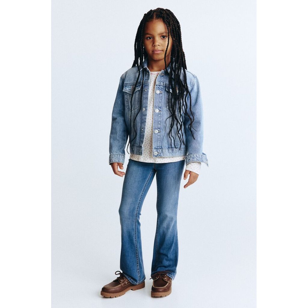 H&M(เอชแอนด์เอ็ม) กางเกงยีนส์ขาบานเนื้อผ้ายืดหยุ่นพิเศษ Girls Superstretch Flared Leg Jeans 1228540_9