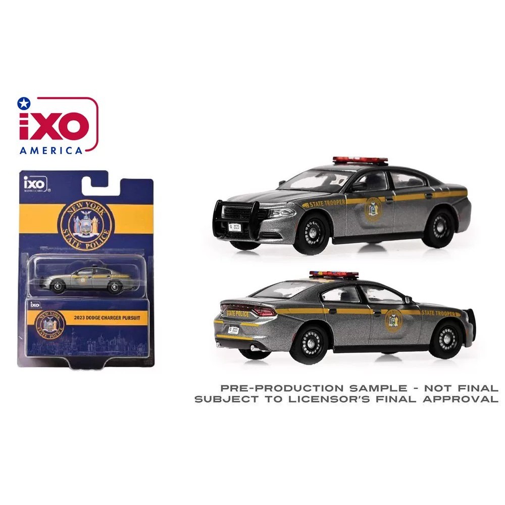 [มาใหม่เดือนพฤษภาคม] IXO 1: 64 2023 Dodge Charger Dodge Charger Pursuit Edition "ตํารวจรัฐนิวยอร์ก" 