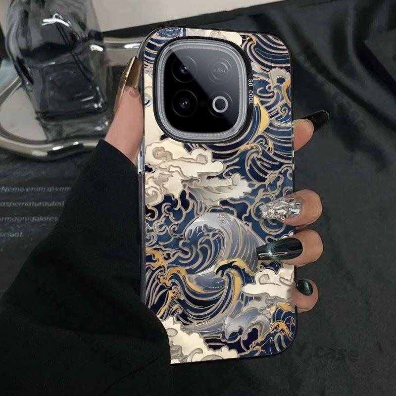 เคส IQOO Z10 Turbo เคส IQOO Z10 Turbo Pro เคส กรณีภาพอุกิโยะสไตล์ Frosted Hard Shell กันกระแทก IMD ห