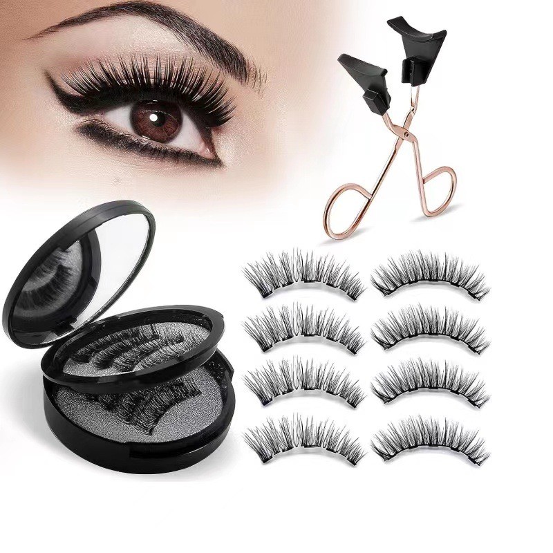 Quantum Magnetic Magnetic Eyelashes Magnetic False Eyelashes Cross-Border Magnet Glu
